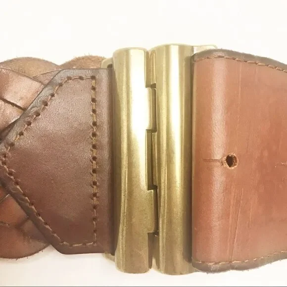 Madewell 1937 braided waist belt genuine leather Women display picture 1